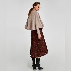 Zara cape like long sleeve sweater